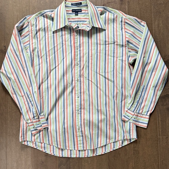 John Ashford Multicolor Striped Men's Shirt - Picture 1 of 3